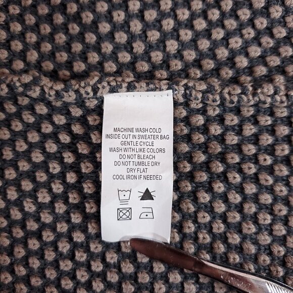 Carbon 2 Cobalt Mens Large Bark Oslo 1/4 Zip Pullover Knit Hoodie Sweater 155117 - Picture 7 of 11